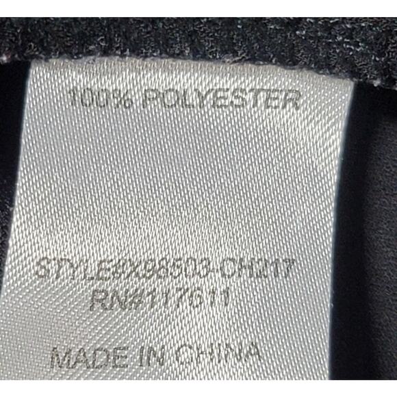 HAE Black Halter Beaded Round Neckline 1X Lightweight Flowy Soft Keyhole Back - Picture 5 of 5